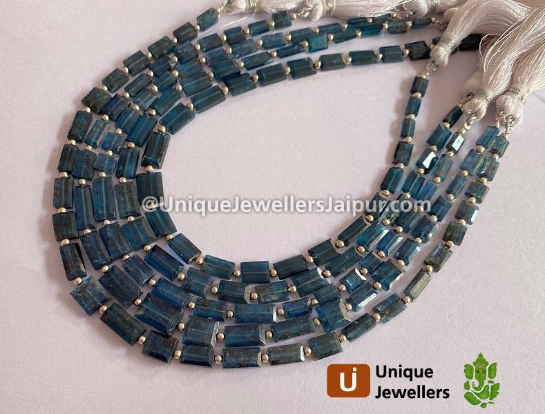 Indigo Kyanite Cut Baguette Beads